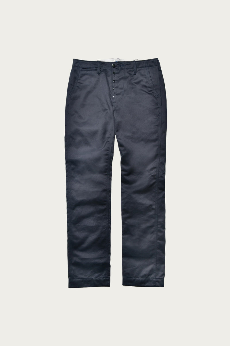 The Real McCoys Joe McCoy Chino Trousers | Navy | Canoe Club