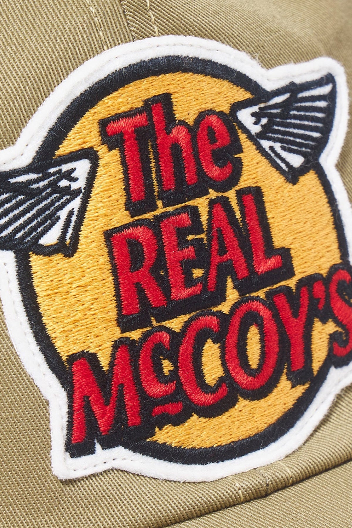 The Real McCoys - The Real McCoys Logo Baseball Cap - Khaki - Canoe Club
