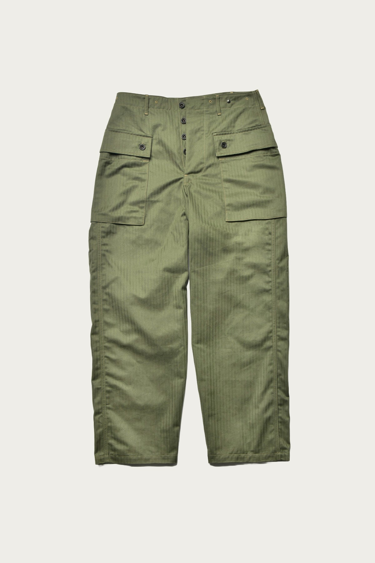The Real McCoys - P-44 Utility Trousers - Sage Green - Canoe Club