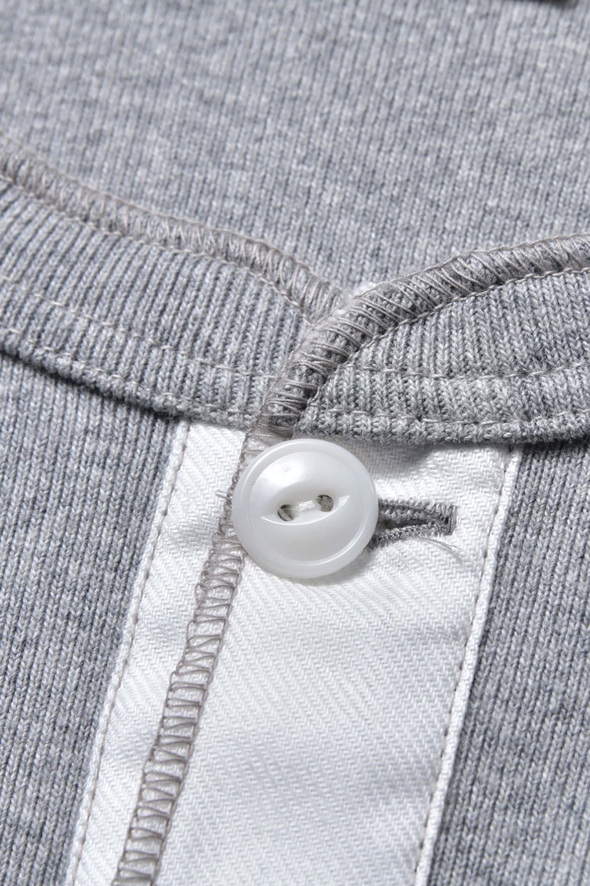The Real McCoys - Union Henley Undershirt S/S - Grey - Canoe Club