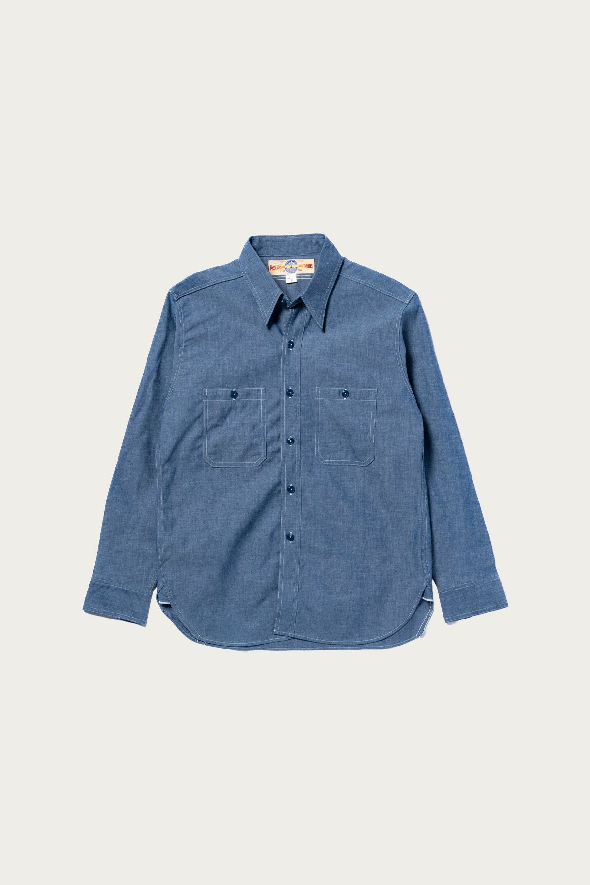 The Real McCoys - U.S. Navy Chambray Shirt L/S (Modify) - Indigo - Canoe Club