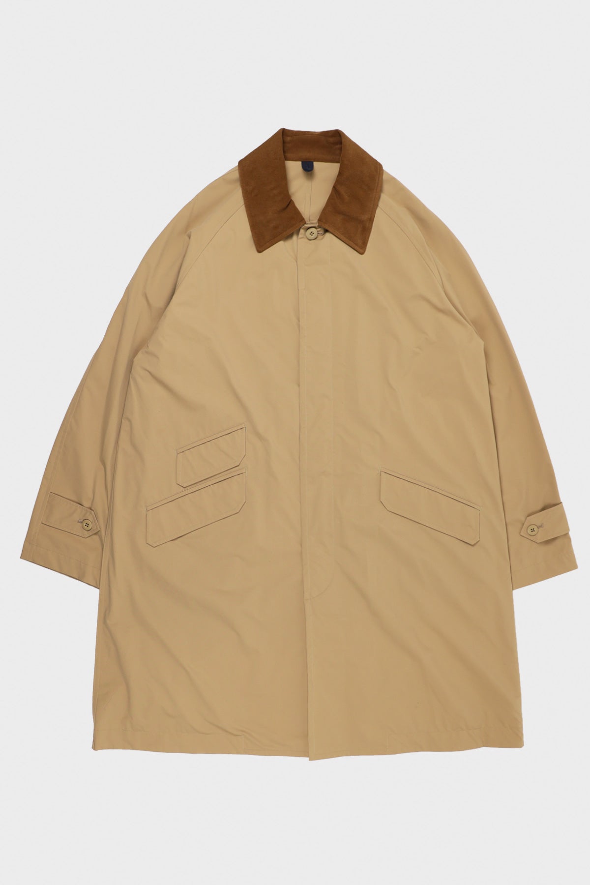 ts(s) - Fly Front Raglan Sleeve Coat - Khaki - Canoe Club