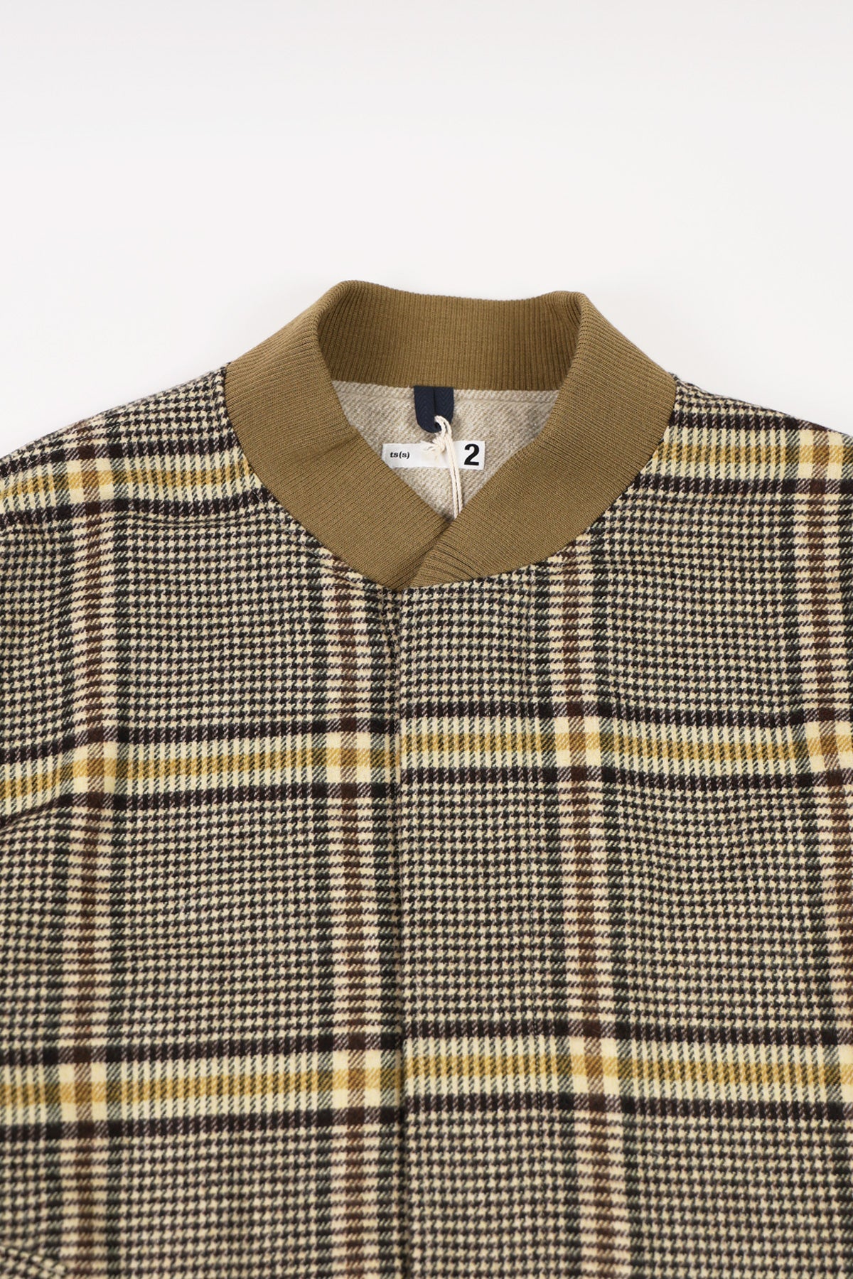 ts(s) - Fly Front Rib Collar Jacket - Brown/Yellow - Canoe Club