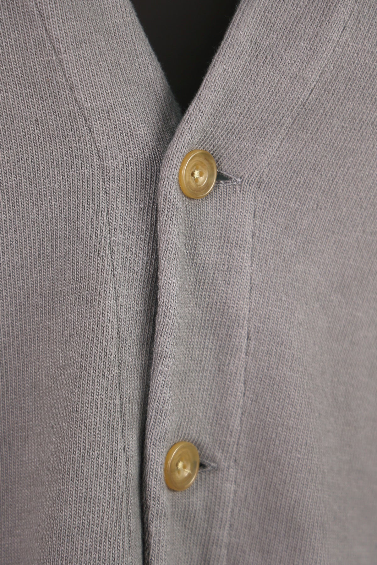 ts(s) - Heavy Jersey 4 Button Cardigan - Gray - Canoe Club