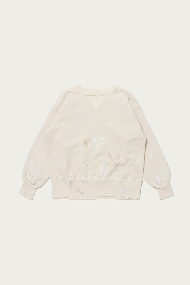 Taiga Takahashi Lot. 603 Sweat Shirt | Ivory Paint | Canoe Club