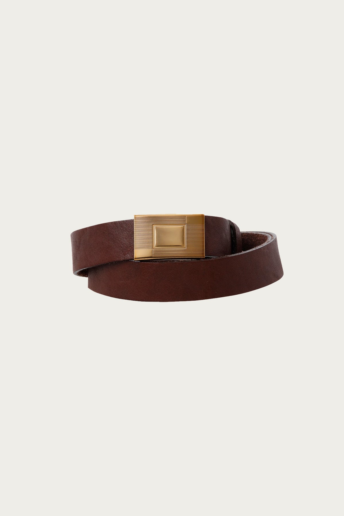 Taiga Takahashi - Lot.003 Hickok Belt - Mud Dyed Brown - Canoe Club