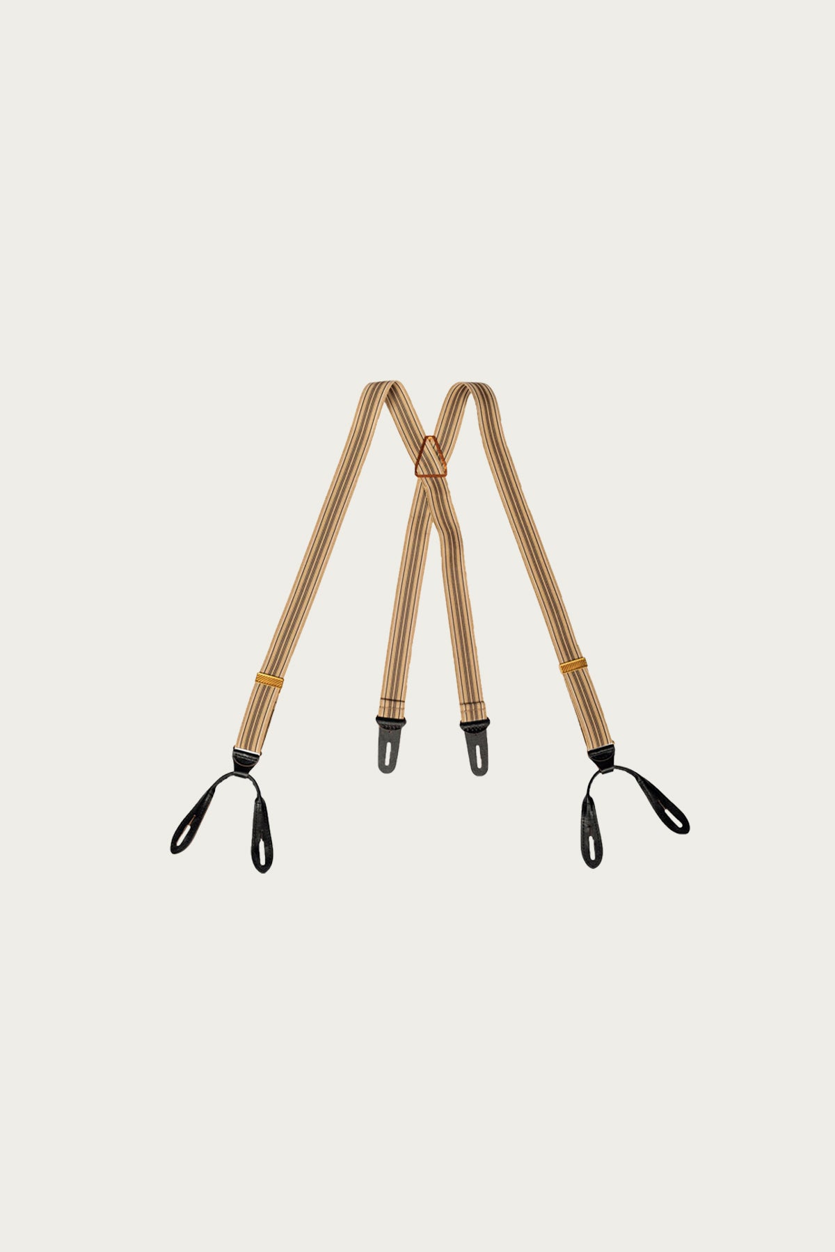Taiga Takahashi - Lot.005 Suspender - Multi Stripe Beige - Canoe Club