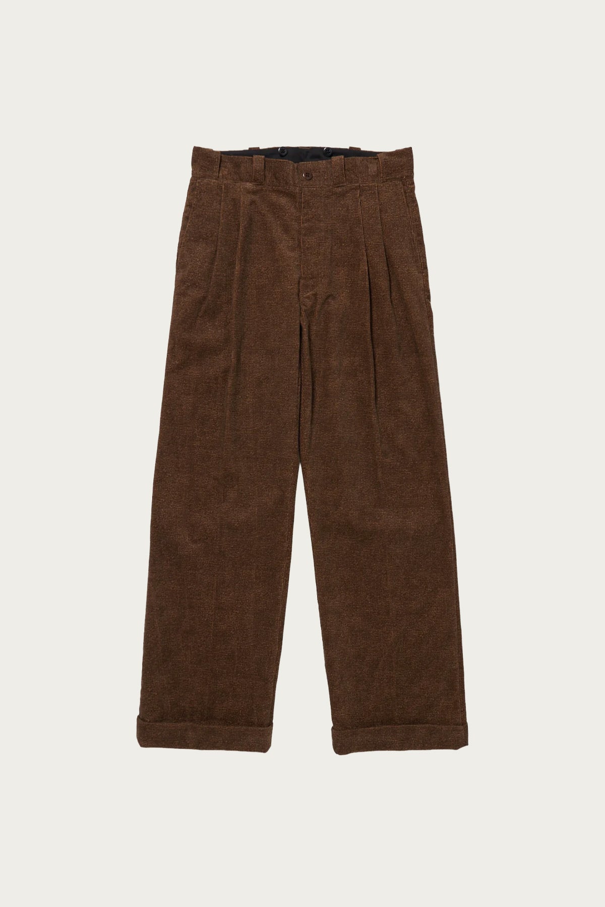 Taiga Takahashi - Lot. 201 Work Trousers - Melange Brown - Canoe Club