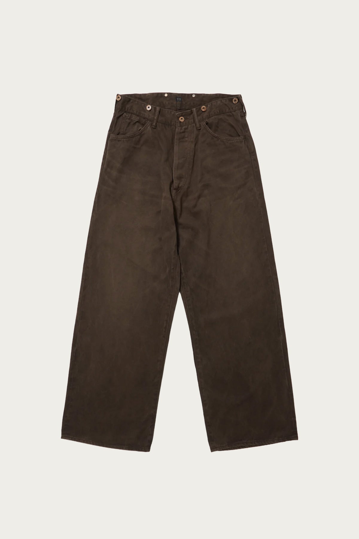 Taiga Takahashi - Lot.209 Buckle-Backed Trouser - Damaged Mud Dye - Canoe Club