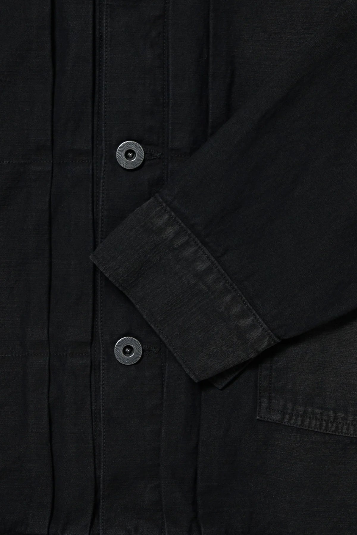 Taiga Takahashi - Lot.309 Buckle-Backed Jacket - Damaged Sumi Dyed Black - Canoe Club