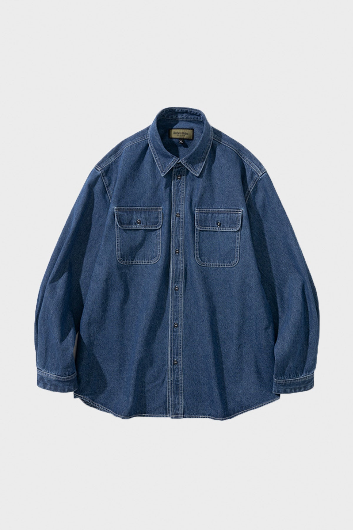 Uniform Bridge - 9.5oz Washed Denim Pocket Shirts - Indigo Washed - Canoe Club