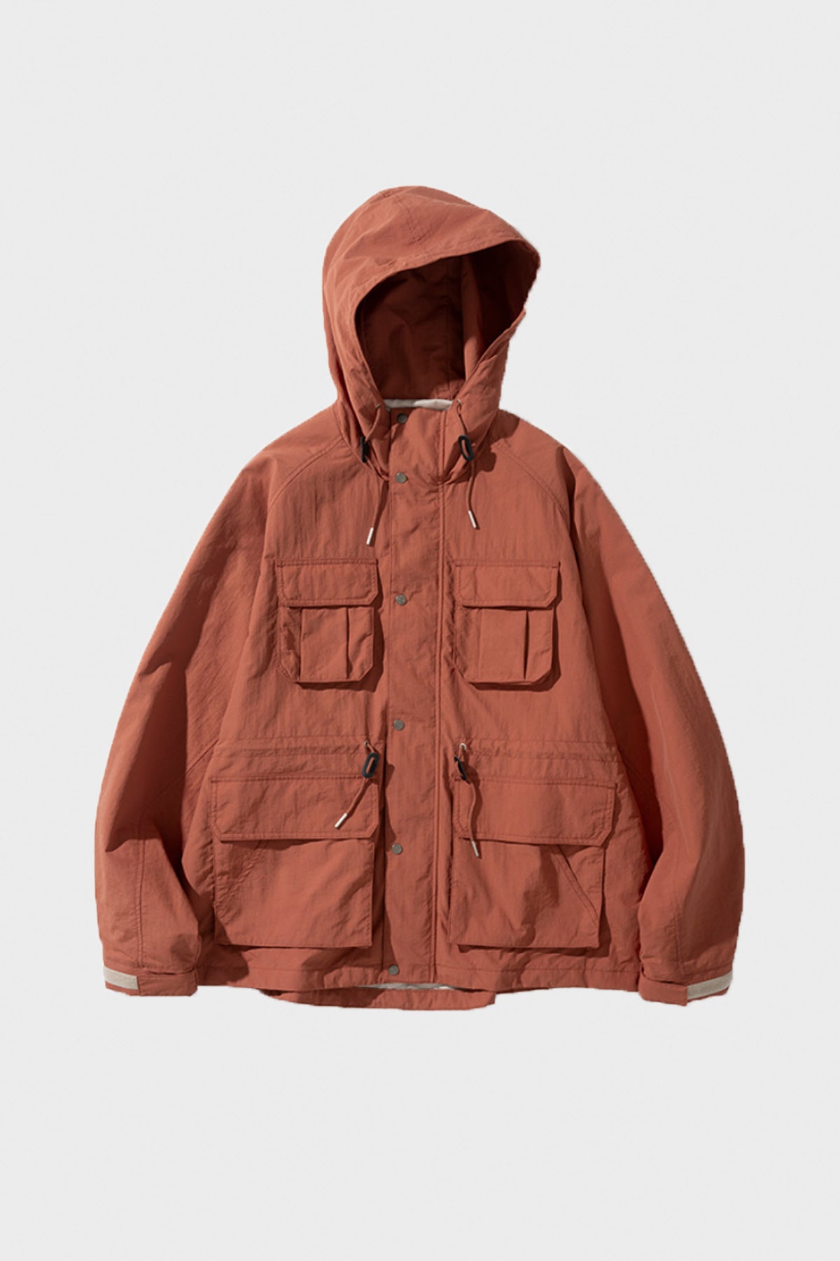 Uniform Bridge - Pocket Mountain Parka - Coral Orange - Canoe Club