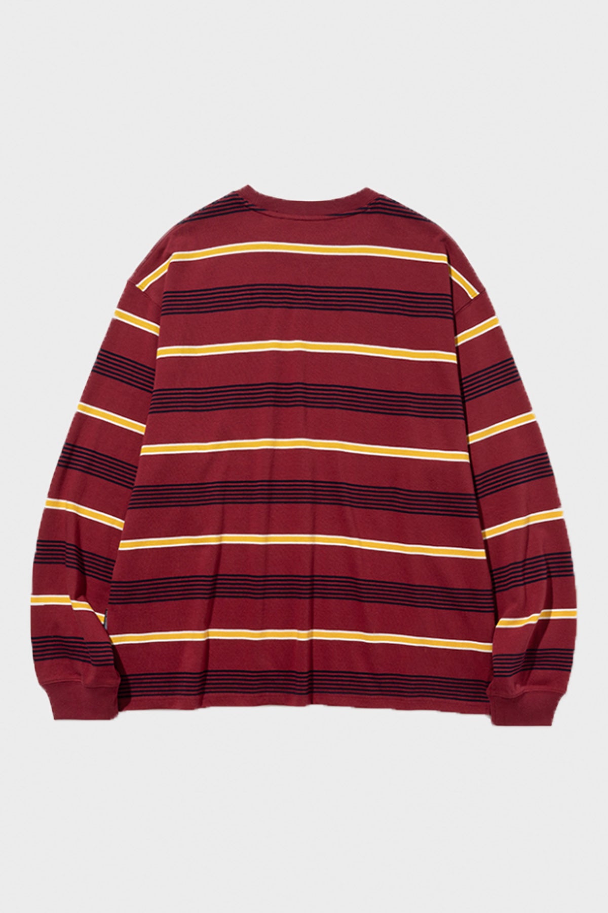 Uniform Bridge - Vintage Stripe L/S Tee - Burgundy - Canoe Club