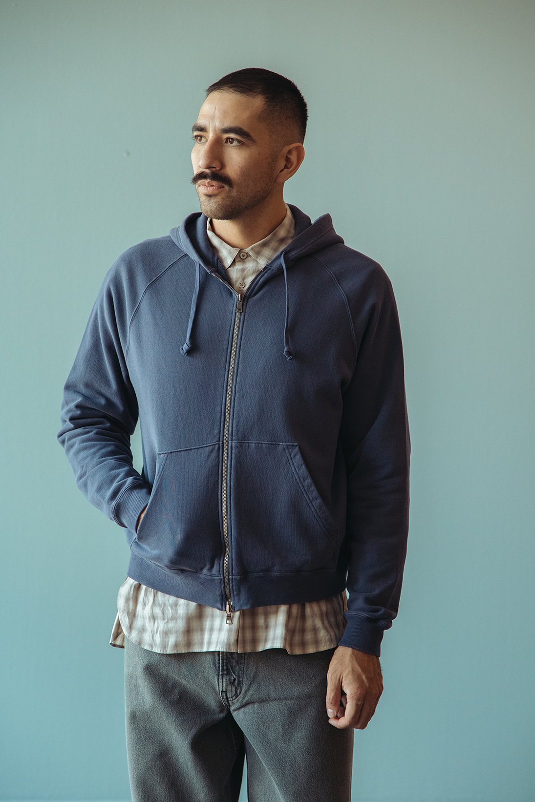 URU - Zip Up Sweat - Nasukon - Canoe Club