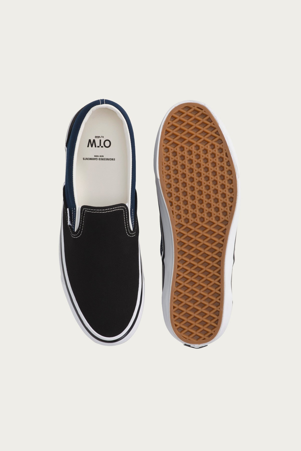 Vans - Engineered Garments x Vans OTW Slip-On 98 - Black/Blue - Canoe Club
