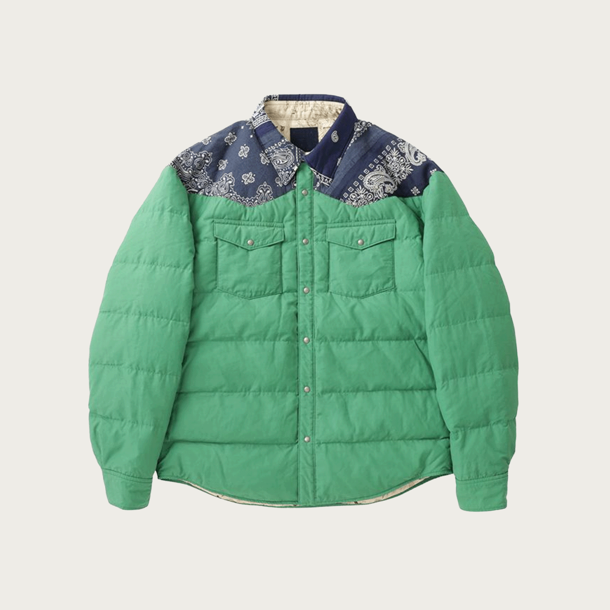 24aw visvim ビズビム ICT KERCHIEF DOWN JKT Visvim (I.C.T.) Kerchief Down JKT | Green | Canoe Club