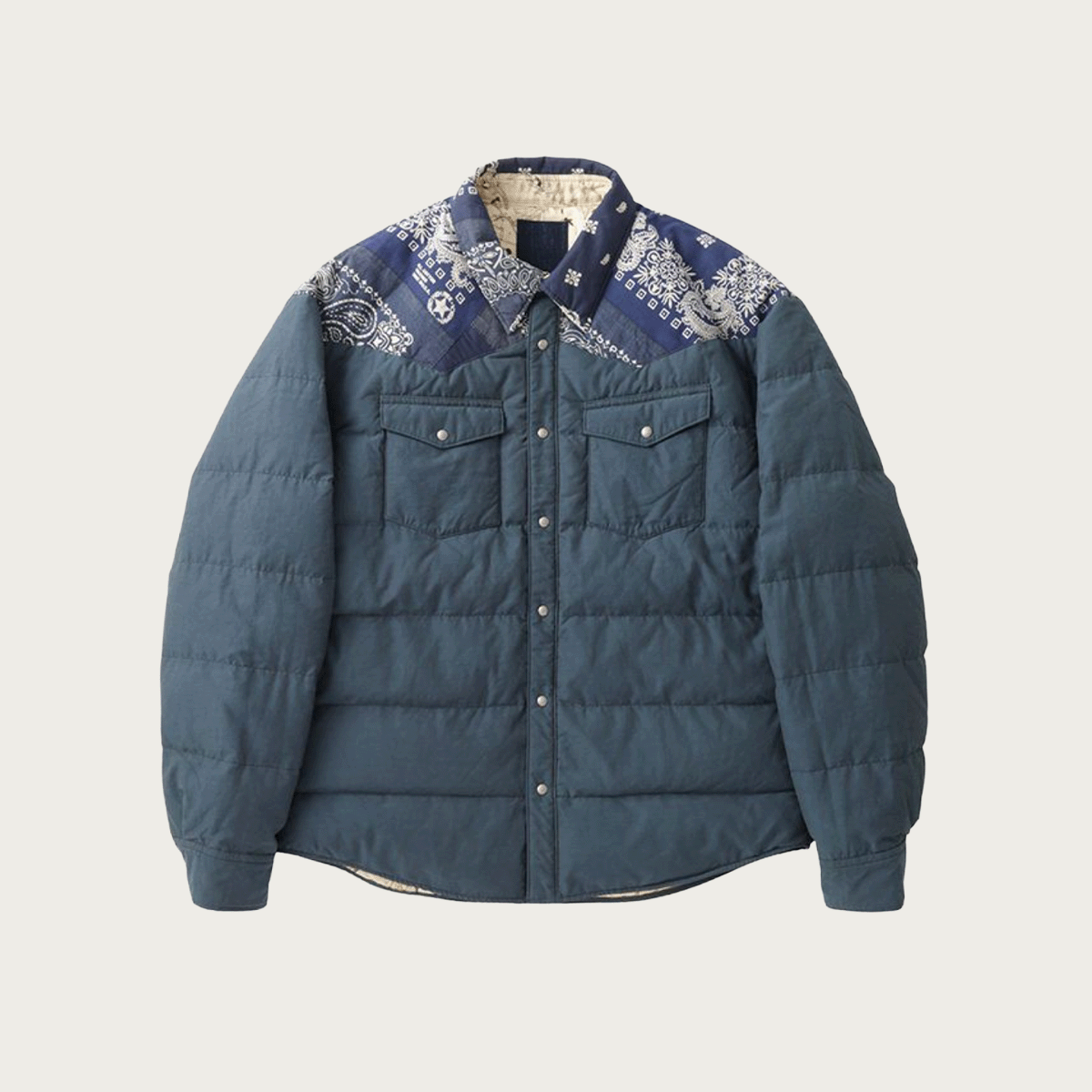 Visvim (I.C.T.) Kerchief Down JKT | Navy | Canoe Club