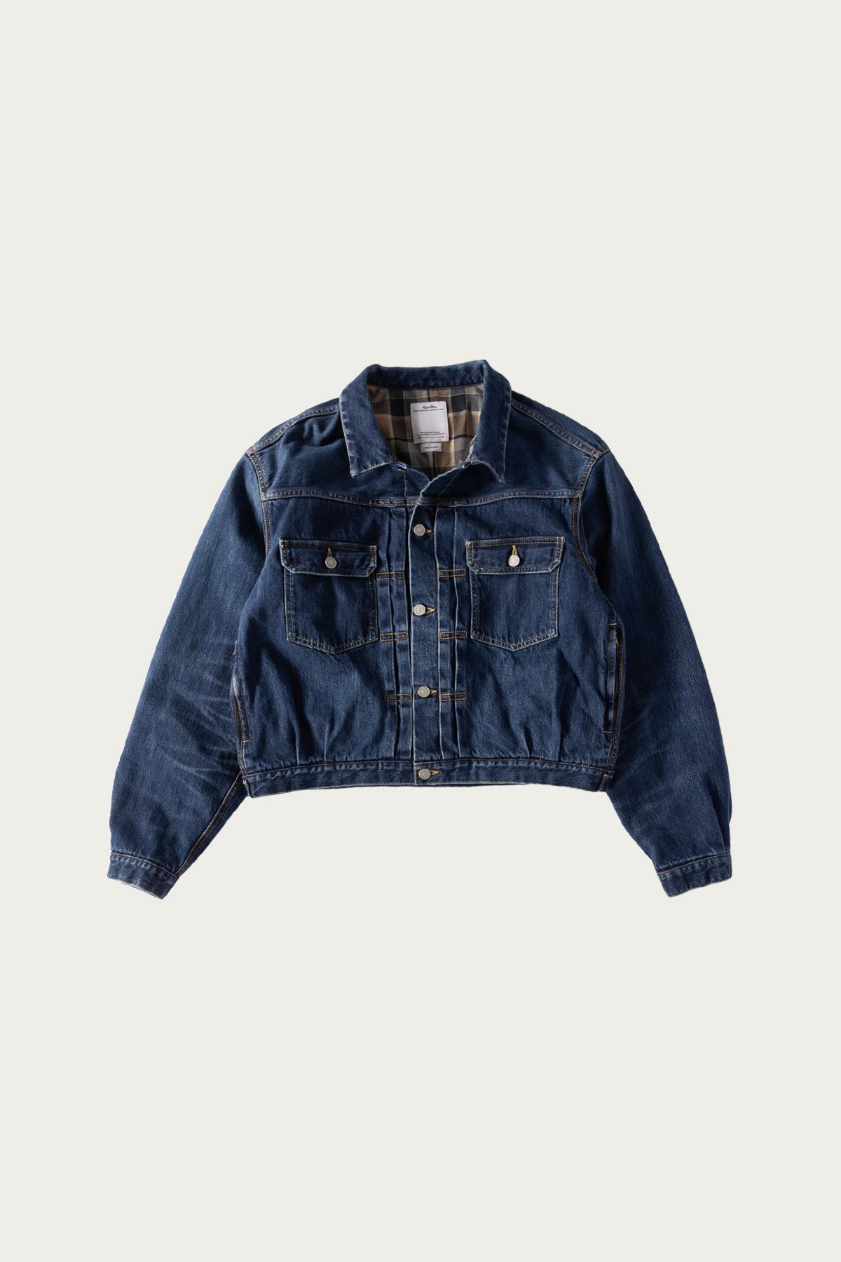 Visvim - SS 101X JKT DMGD (CHECK) - Beige - Canoe Club