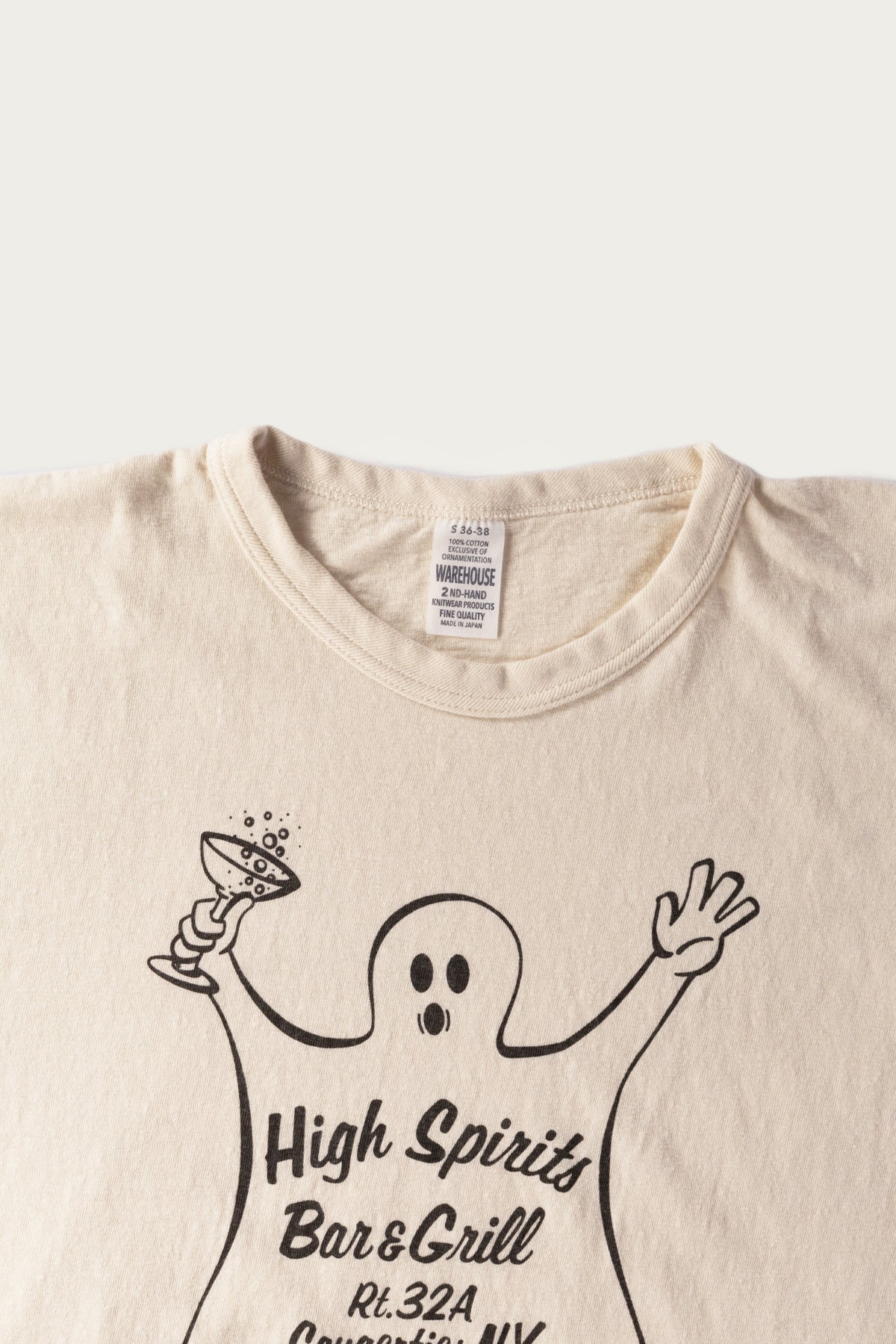 Warehouse & Co. - High Spirits T-Shirt - Cream - Canoe Club