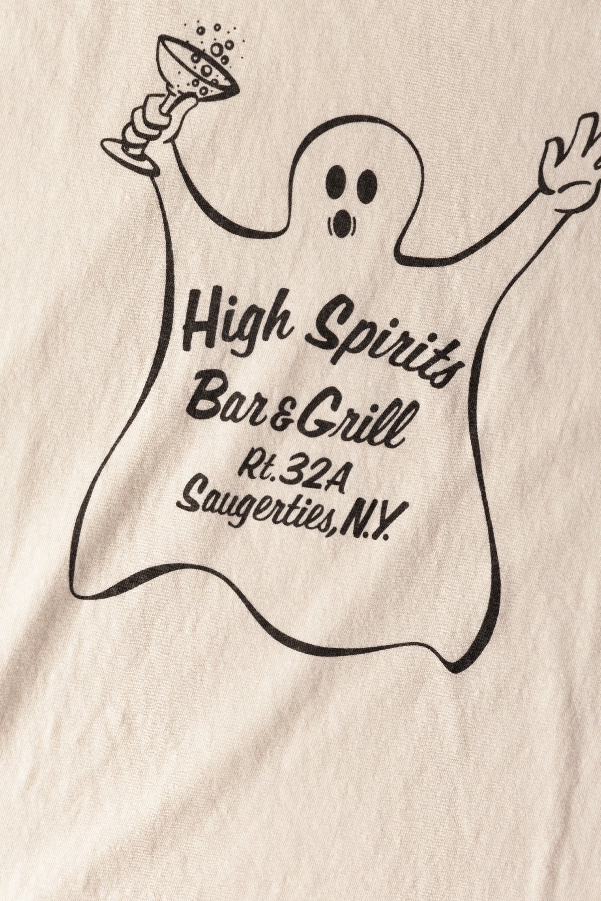 Warehouse & Co. - High Spirits T-Shirt - Cream - Canoe Club