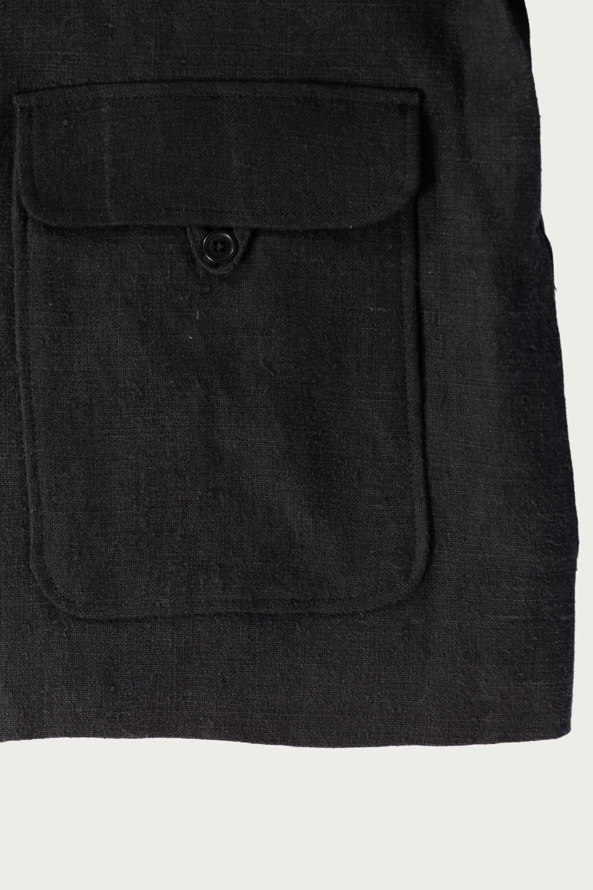 William Frederick - Airport Jacket - Black Butcher Linen - Canoe Club