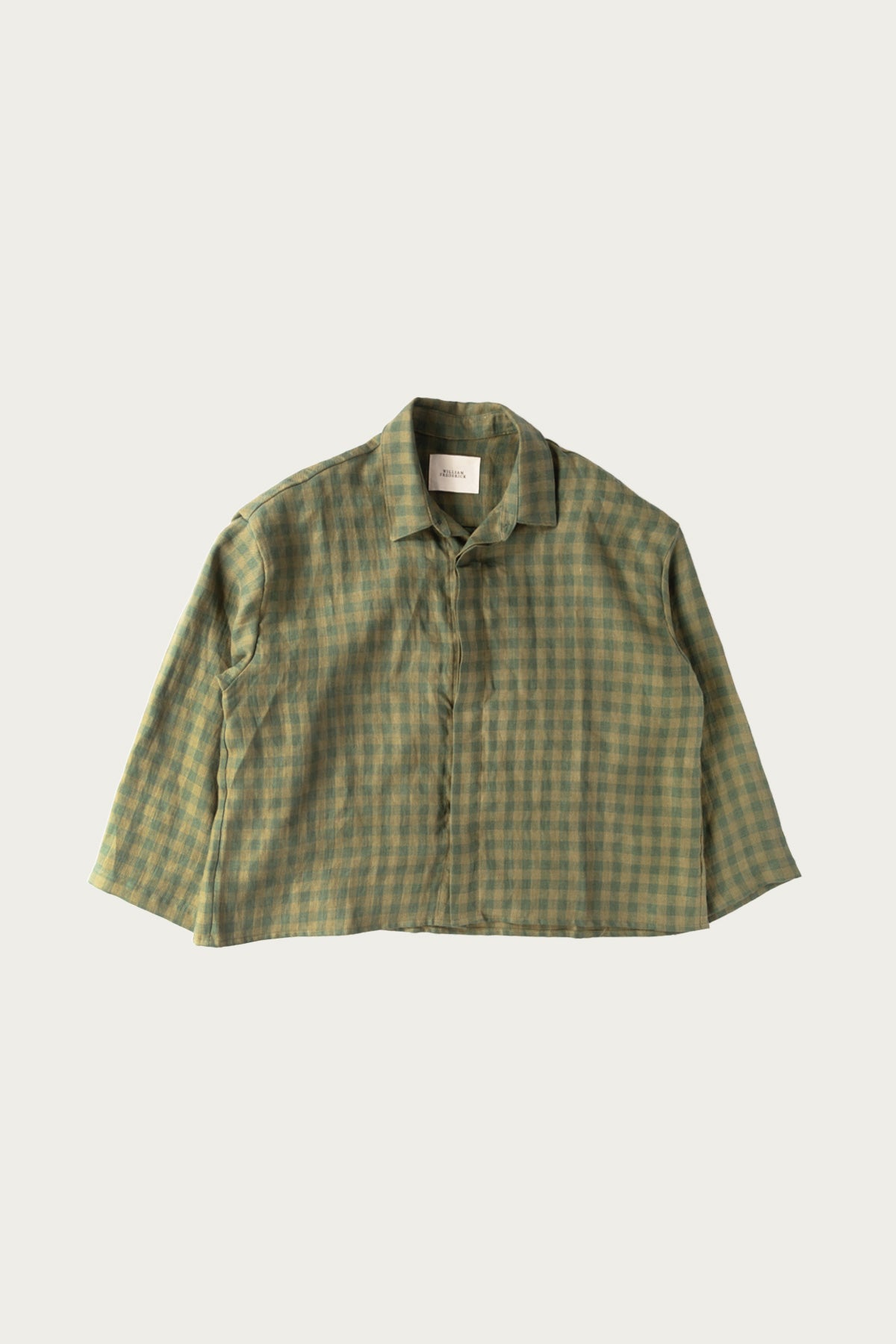 William Frederick - Cafe Shirt - Grass Plaid Irish Linen - Canoe Club