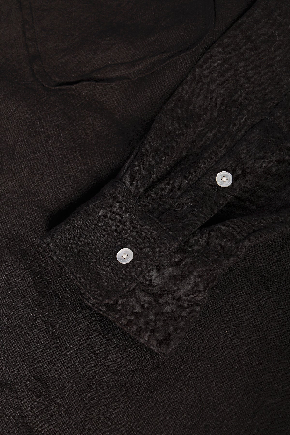 William Frederick - Office Shirt - Black Linen - Canoe Club