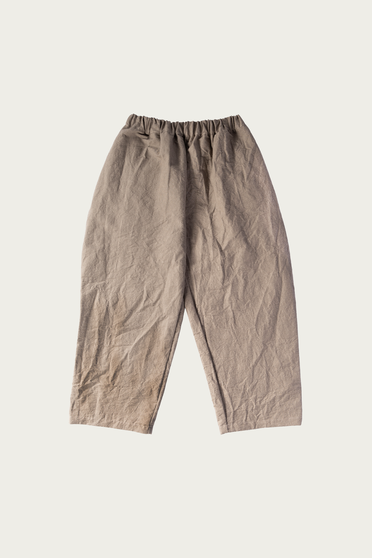 William Frederick - Studio Pant - Grey Beige Cotton Linen Buff Cloth - Canoe Club