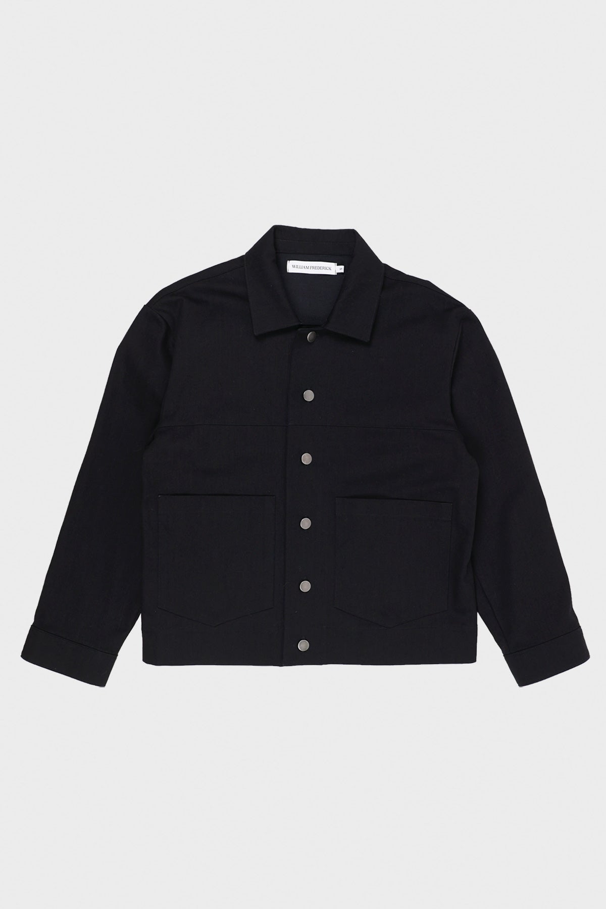 William Frederick - Cafe Jacket - Black Denim - Canoe Club