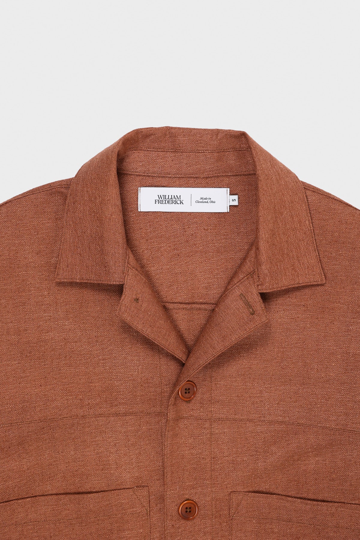 William Frederick - Cafe Jacket - Rust Silk Matka - Canoe Club