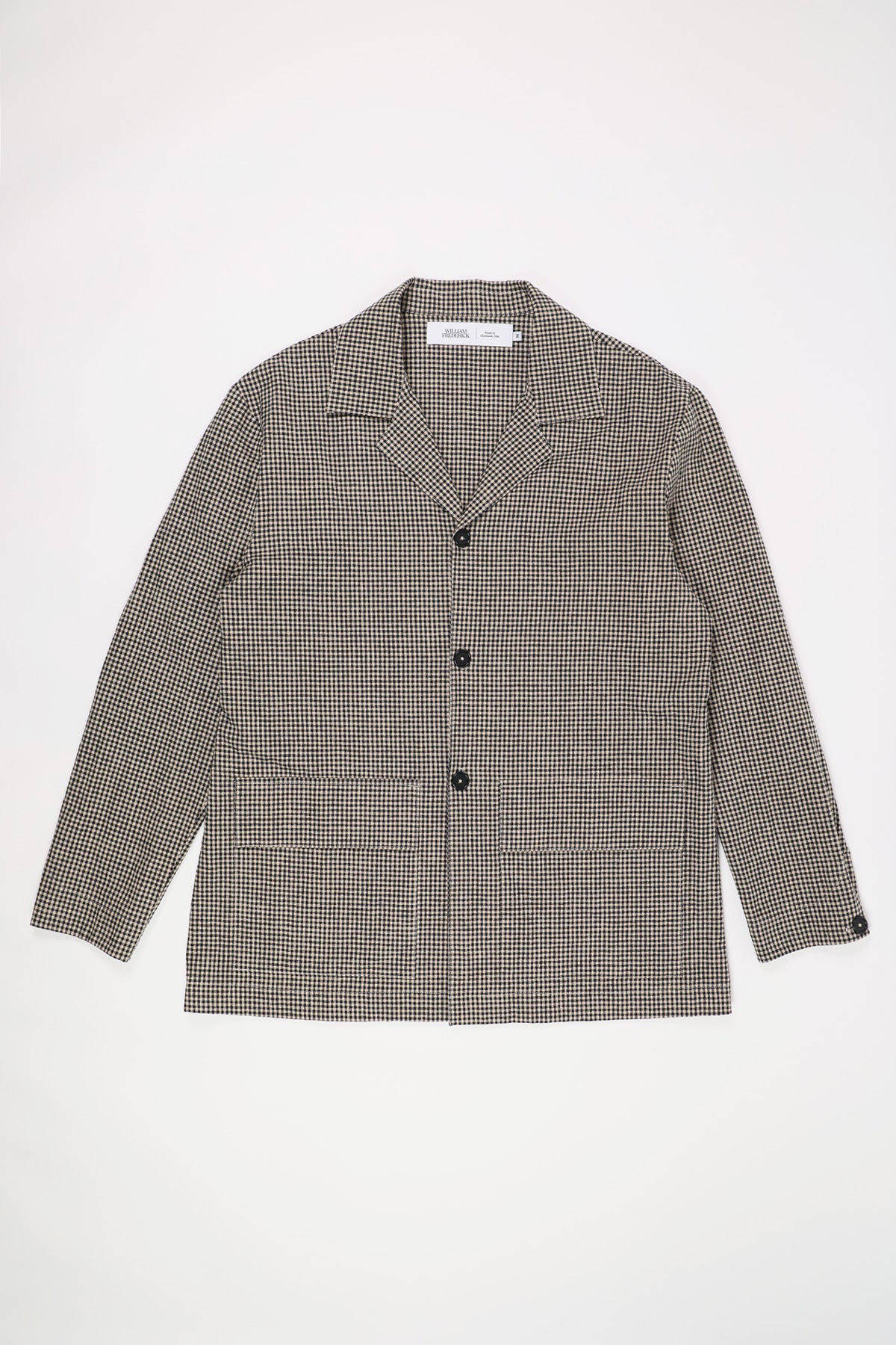 William Frederick - Office Jacket - Black and Tan Gingham - Canoe Club
