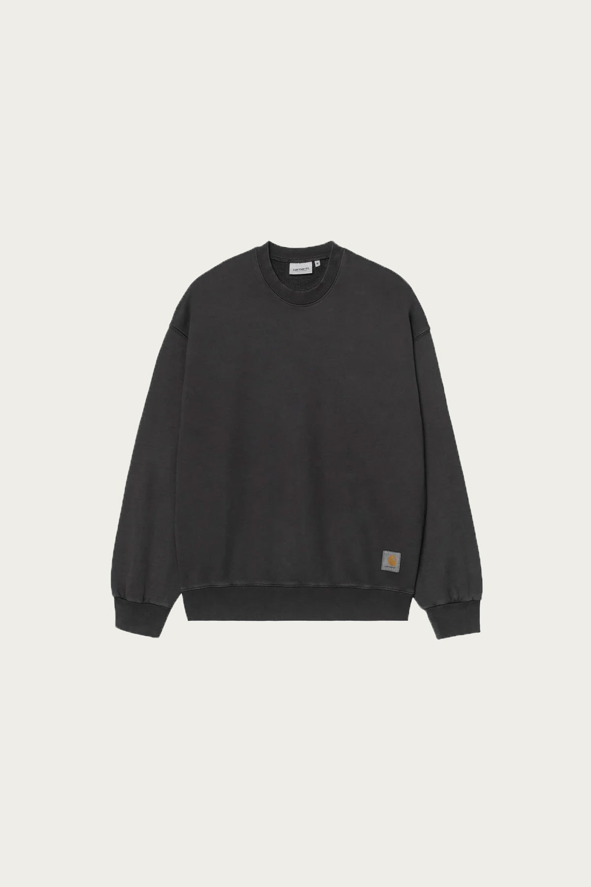 Carhartt Work In Progress - Chalk Wash Hudson Sweat - Black - Canoe Club