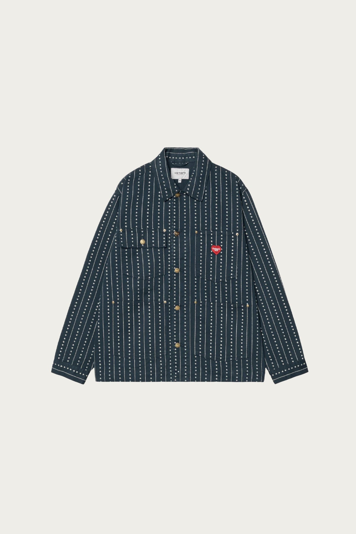Carhartt Work In Progress - Drewe Chore Coat - Heart Pinstripe/Ink - Canoe Club