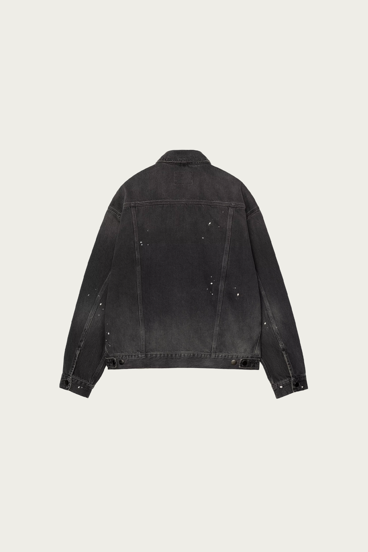 Carhartt Work In Progress - Helston Jacket - Black Destroy/Splatter Wash - Canoe Club
