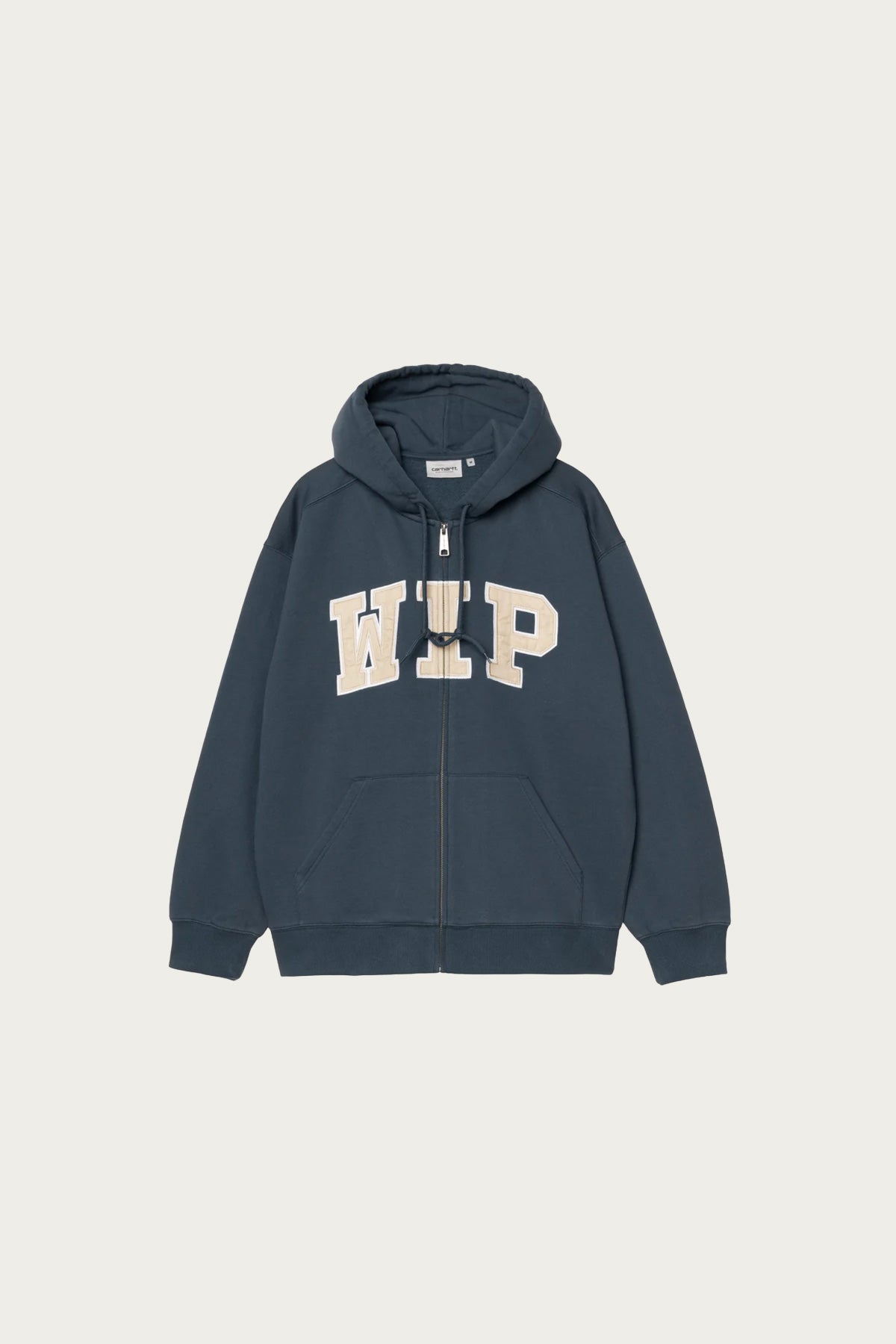 Carhartt Work In Progress - Hooded WIP Sweat Jacket - Dusky Blue Stone Washed - Canoe Club