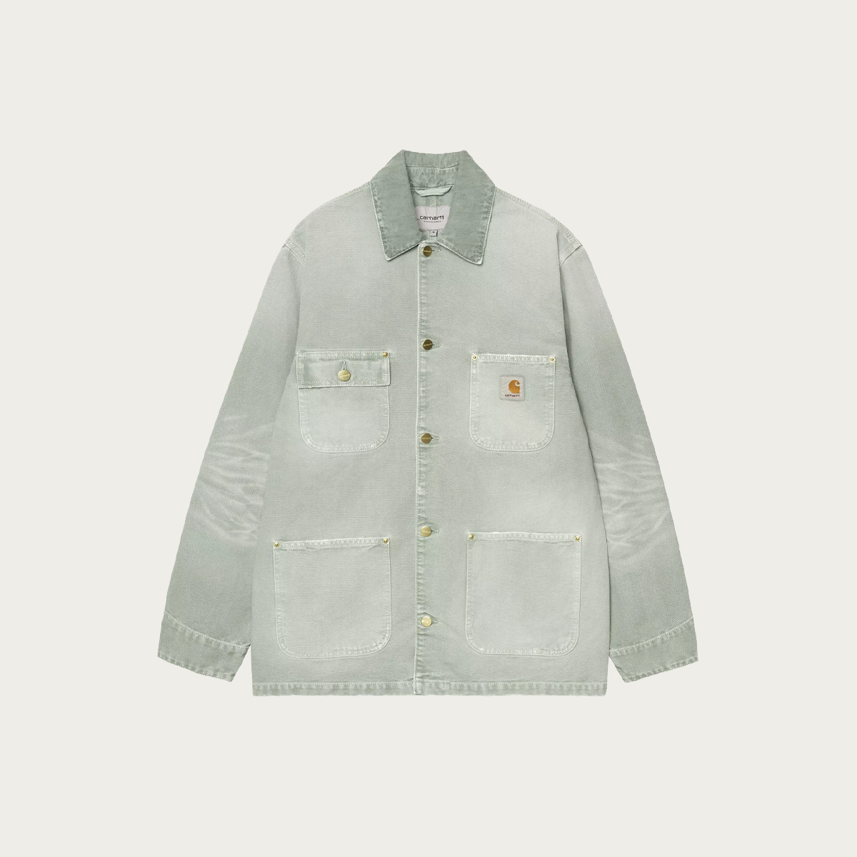 Carhartt WIP OG Chore Coat | Shady Green Destroyed Wash | Canoe Club