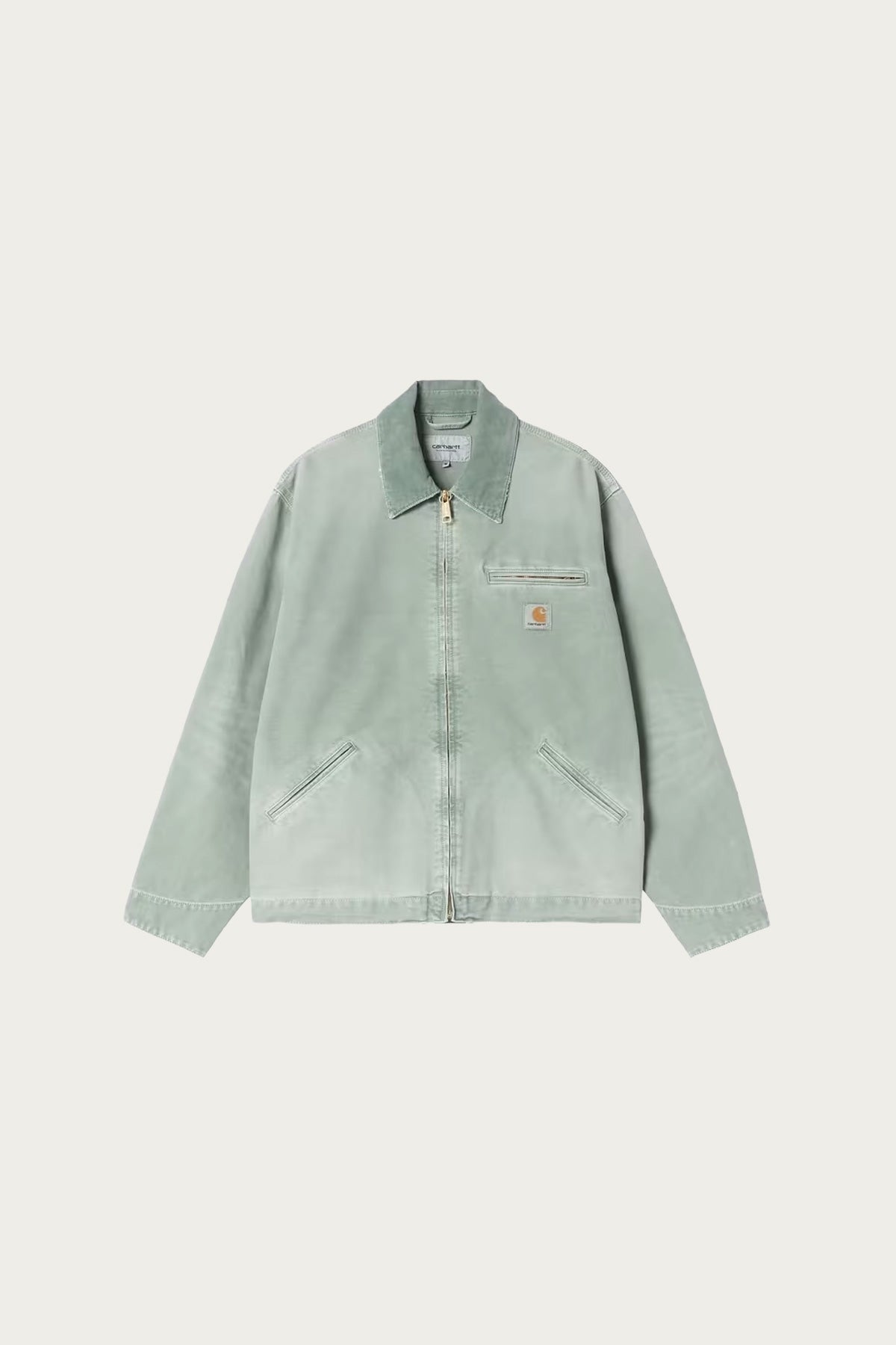 Carhartt Work In Progress - OG Detroit Jacket - Shady Green Destroyed Wash - Canoe Club