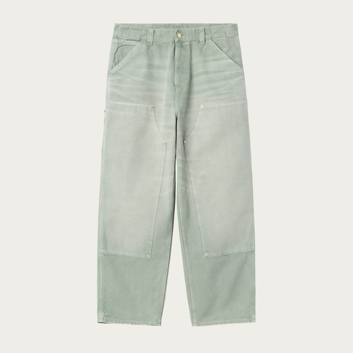 Carhartt WIP OG Double Knee Pant | Shady Green Destroyed Wash