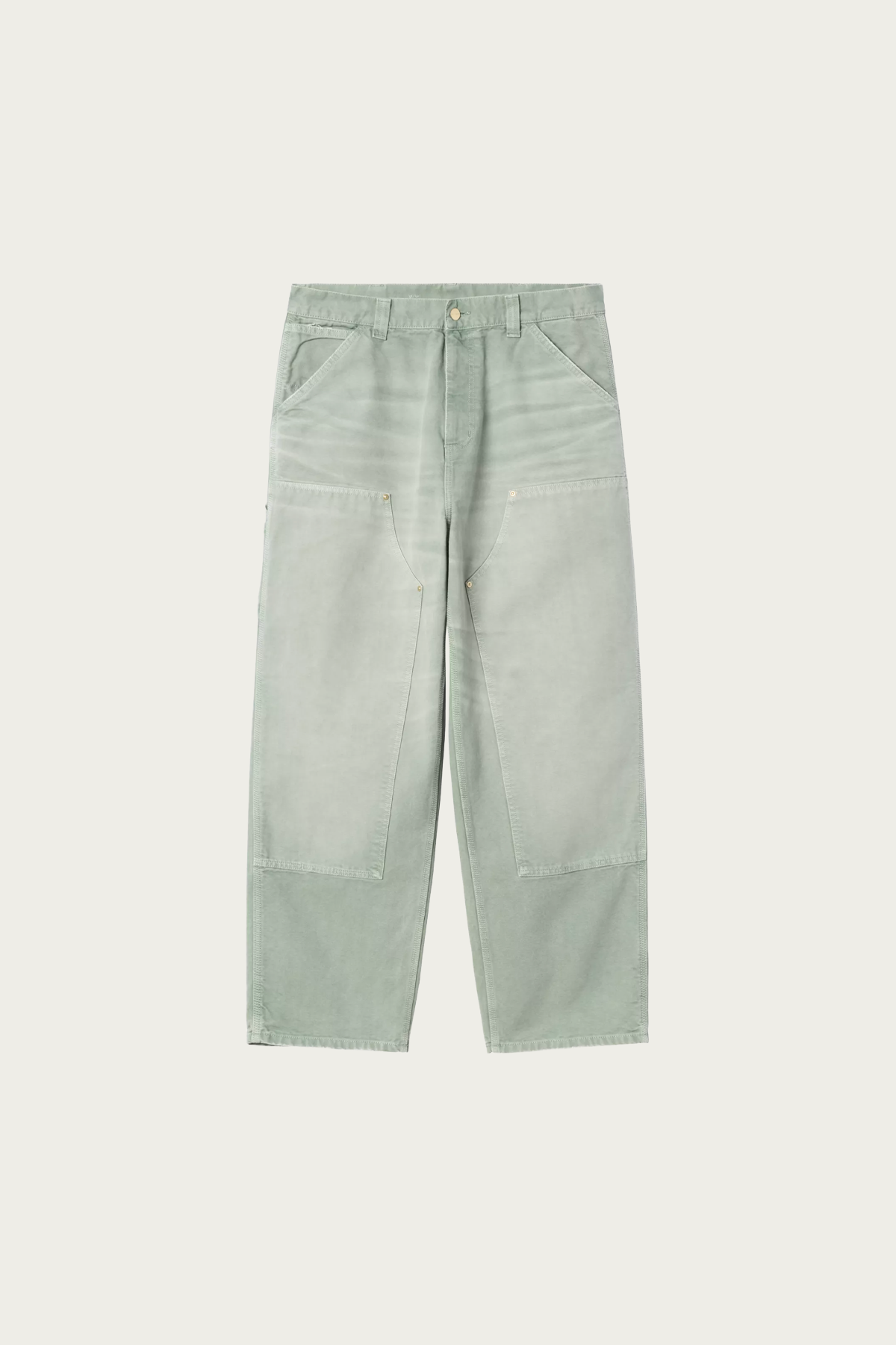 Carhartt Work In Progress - OG Double Knee Pant - Shady Green Destroyed Wash - Canoe Club