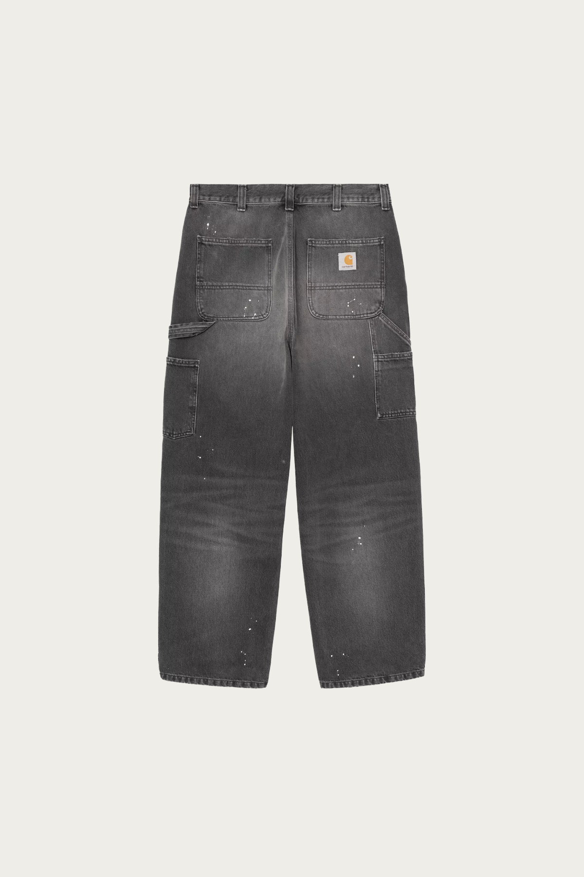 Carhartt Work In Progress - OG Single Knee Pant - Black Destroy/Splatter Wash - Canoe Club
