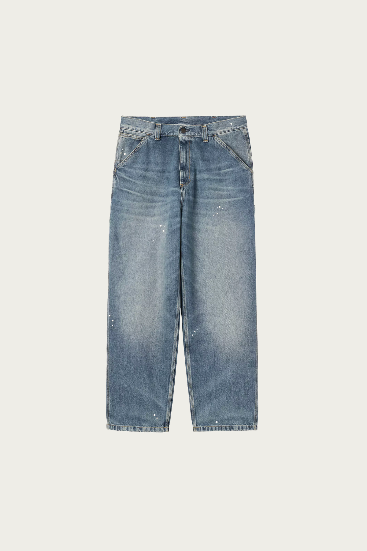 Carhartt Work In Progress - OG Single Knee Pant - Blue Destroy/Splatter Wash - Canoe Club