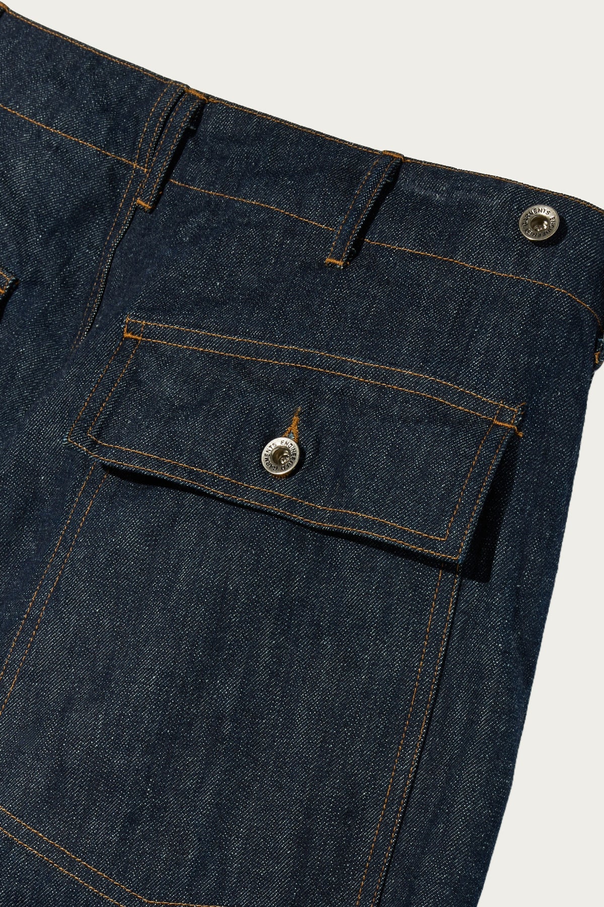 Engineered Garments Workaday - Workaday Fatigue Pant - Indigo 12oz Cone Denim - Canoe Club