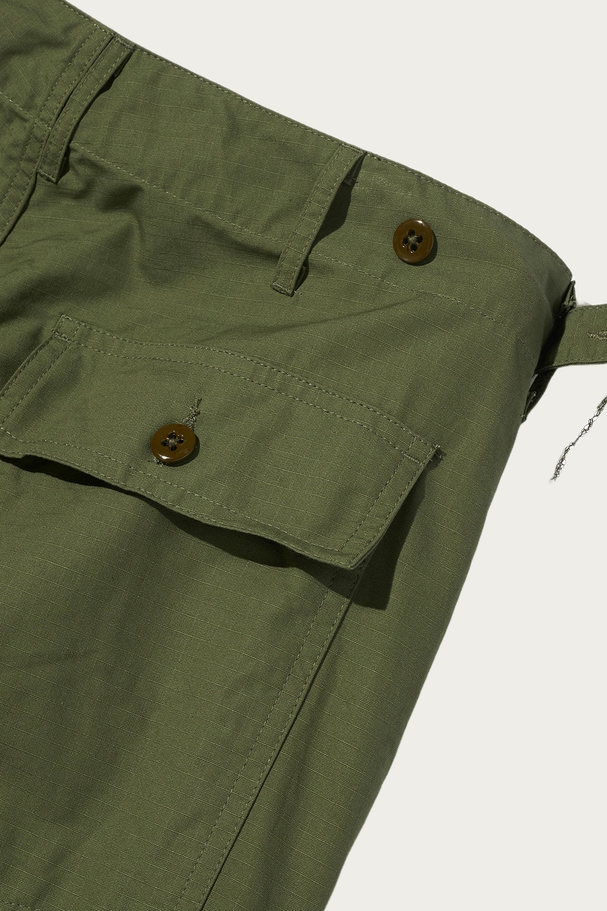 Engineered Garments Workaday - Workaday Fatigue Pant - Olive Cotton Ripstop - Canoe Club