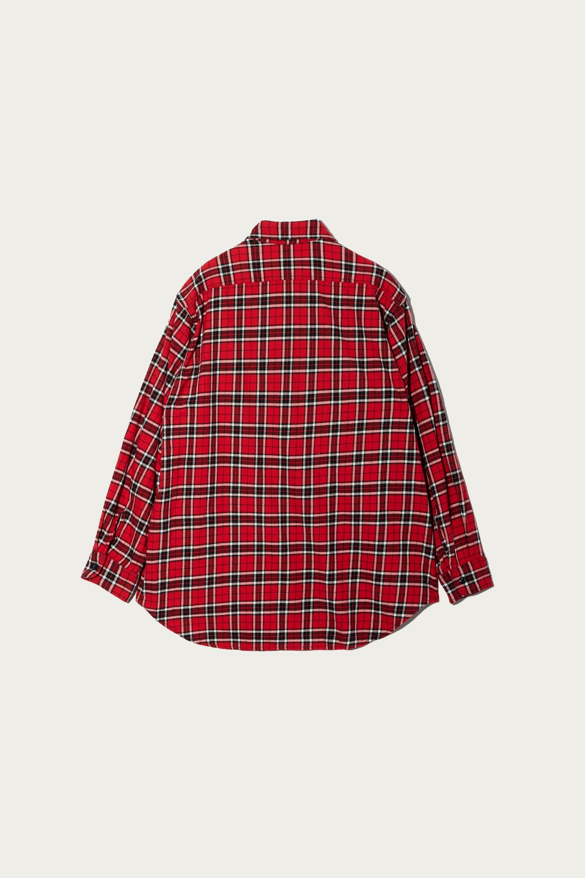 Engineered Garments Workaday - Utility Shirt - Red Cotton Twill Plaid - Canoe Club