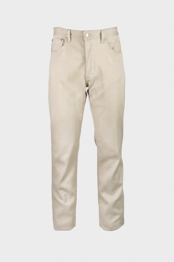 Wythe - Bedford Cord 5 Pocket Pant - Off White - Canoe Club