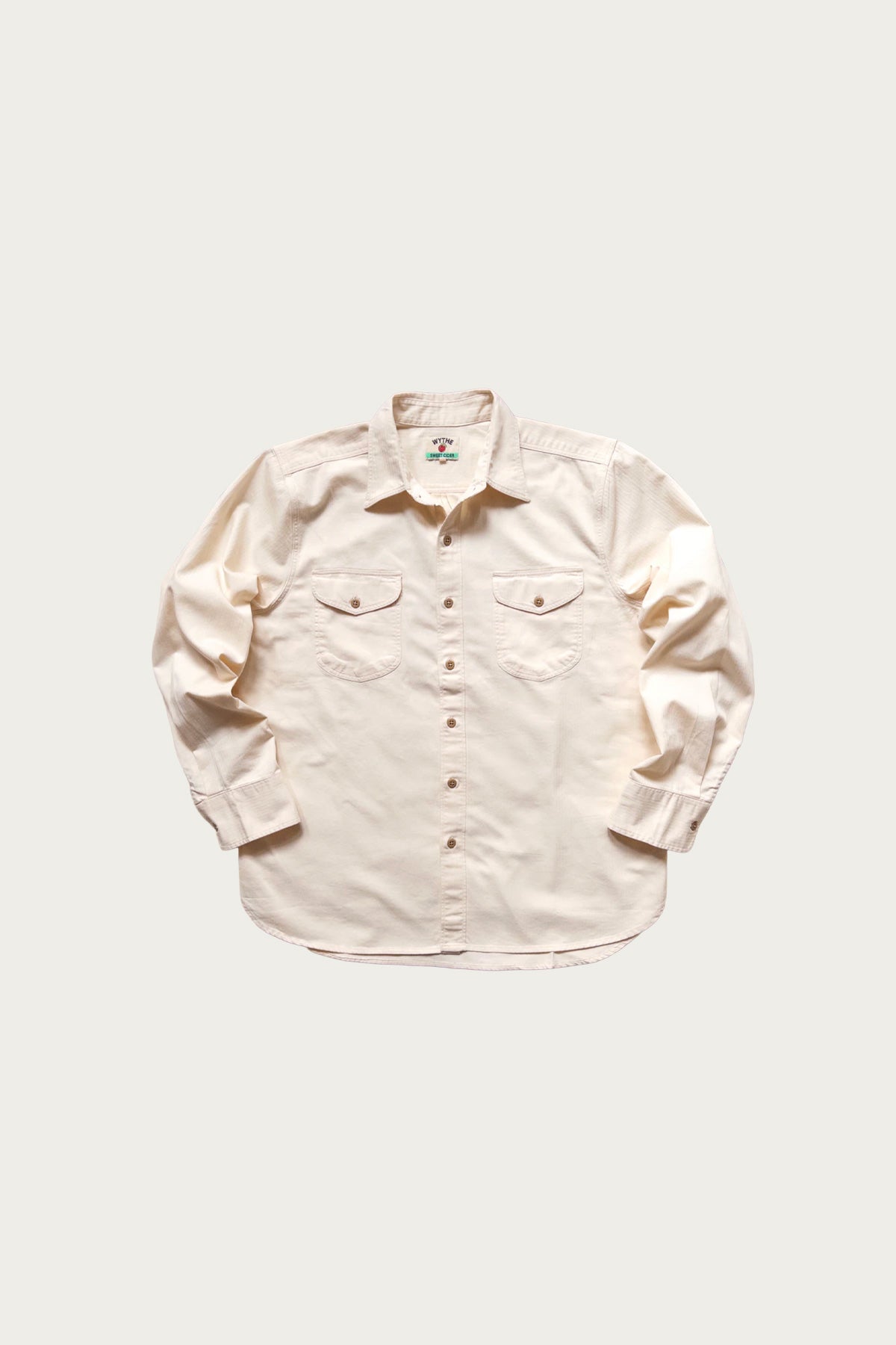 Wythe - Cotton HBT Officer's Shirt - Buttermilk - Canoe Club