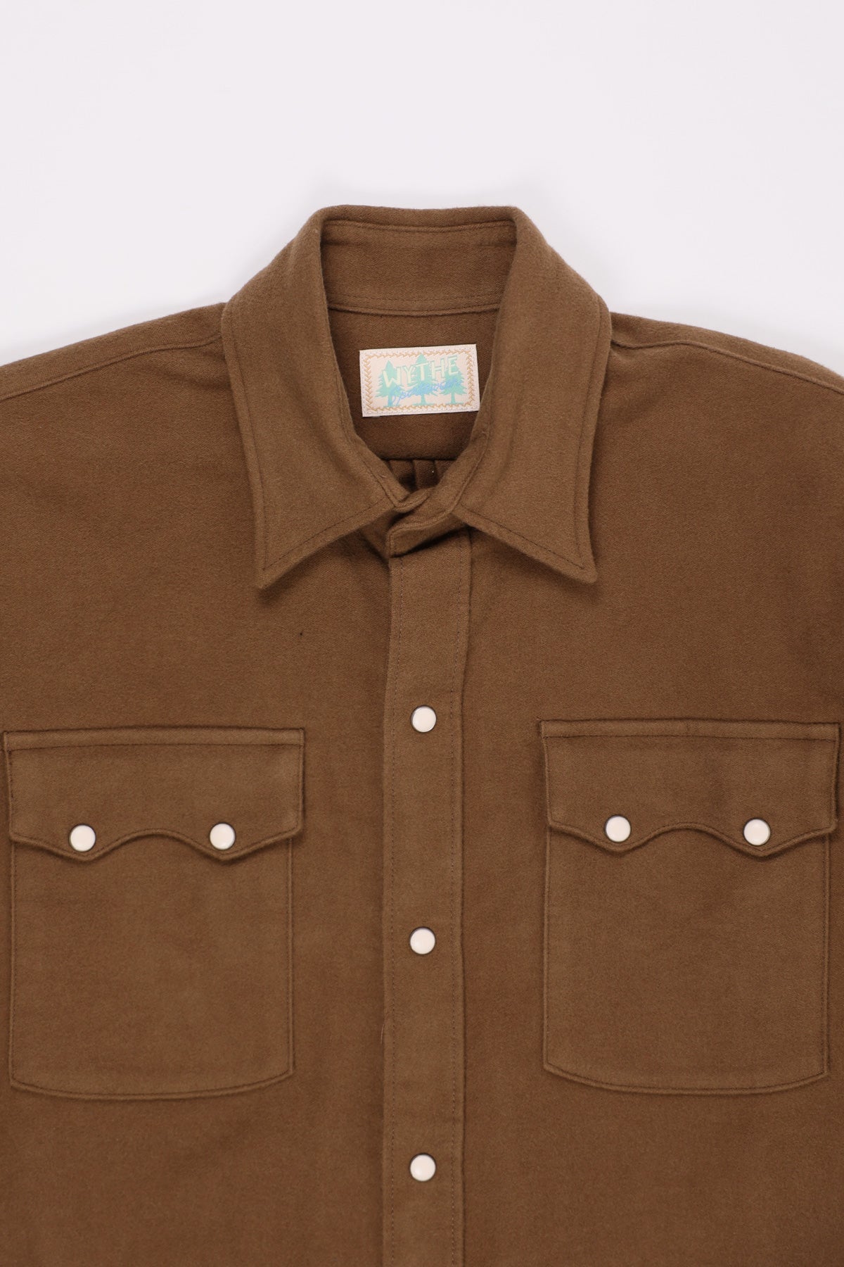 Wythe - Moleskin Pearlsnap Shirt - Bear Brown - Canoe Club