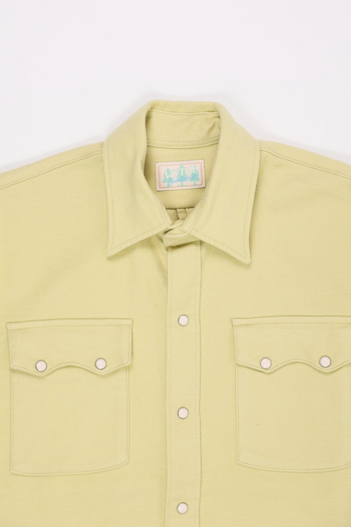 Wythe - Moleskin Pearlsnap Shirt - Yellow Chamois - Canoe Club