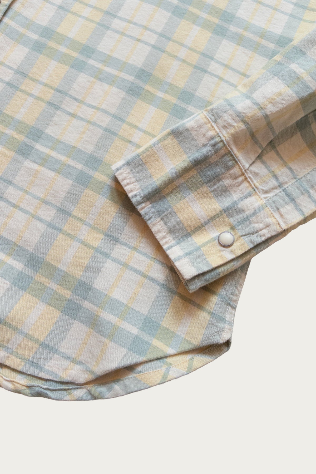 Wythe - Oxford Cloth Pearlsnap Shirt - Sage/Sunflower Plaid - Canoe Club