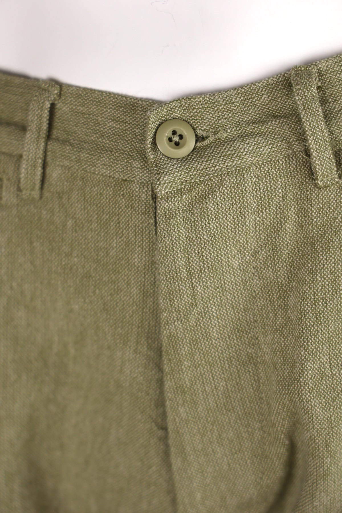 Wythe - Rustic Plainweave Flat Front Chino - Olive - Canoe Club